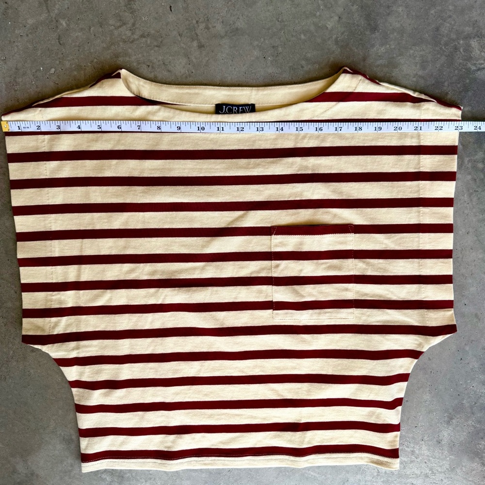 J. Crew Boatneck muscle T-shirt in stripe mariner cotton Medium - Picture 4 of 8